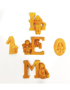 Lote 129 Figuras Resina Letras Y Números