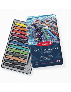 Caja 12 Barras Acuarelables Inktense Derwent