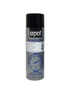 Aerosol U-Pol Power Can Pcgb Negro Brillante 500 Ml