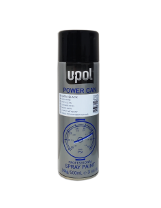 Aerosol U-Pol Power Can Pcsb Negro Satinado 500 Ml