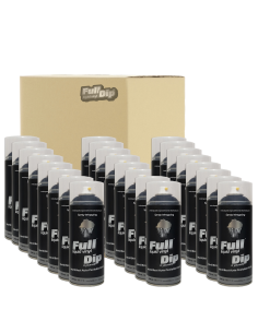 24 X Spray Vinilo Liquido Full Dip Negro 400 Ml