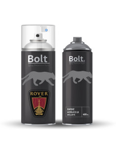 Pack Spray Pintura Bicapa Para Rover Metalizado + Barniz...