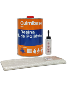 Resina Poliéster + Catalizador 1Kg + Manta Fibra De...