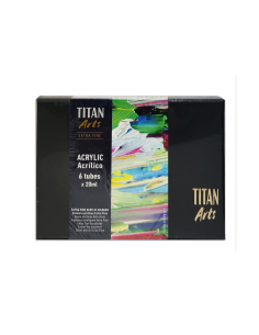 Set Tubo Acrílico Extrafino Titan 6X20 Ml Tubos