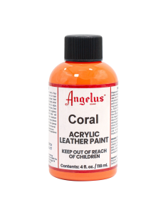 Pintura Cuero Y Polipiel Angelus Coral 118 Ml