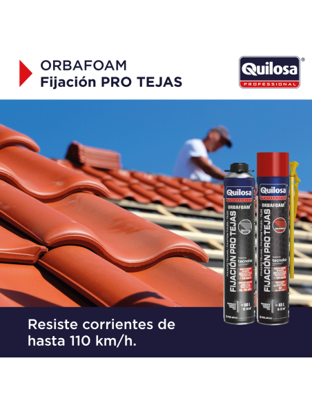 Espuma Tejas Manual Orbafoam Rojo Teja Quilosa 750 Ml