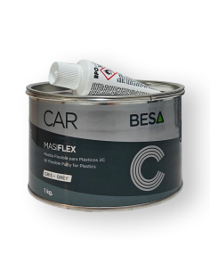 Masilla Elástica Para Plásticos 2C Masiflex Gris Ral 7024...