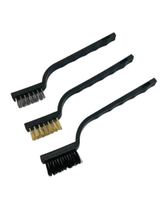 Set 3 Uds. Cepillos Limpieza Acero/Nylon/Latón