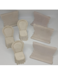 7 Figuras Marmolina Sillas...