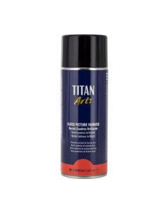 Spray Barniz Cuadros Brillante Titan 400 Ml