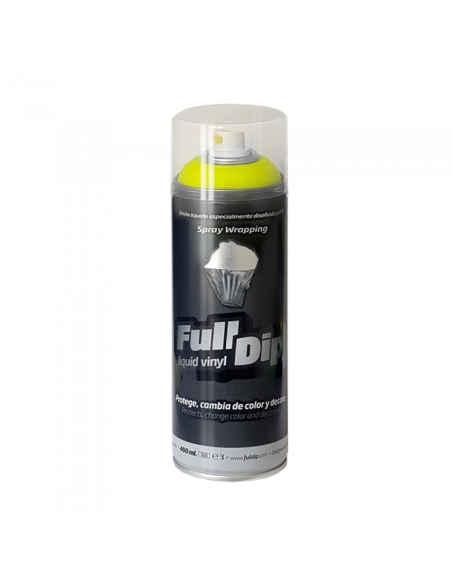 Spray Vinilo Liquido Full Dip Amarillo Flúor 400 Ml