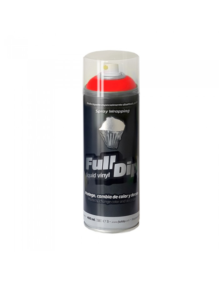 Spray Vinilo Liquido Full Dip Rojo Flúor 400 Ml