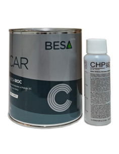 Masilla Poliéster A Pistola 2K Gris Ral 7040 Besaroc 1 Lt