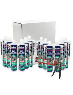 Pack 12 Uds. Anclaje Químico Ev1 Quilosa + Pistola Alta...