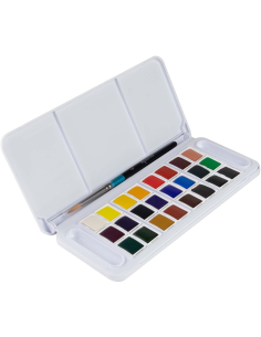 Estuche 24 Pastillas Acuarela Aquafine Daler Rowney