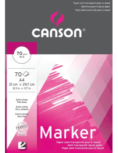 Bloc 70 Hojas A4 Papel Marker Layout 70 Gr
