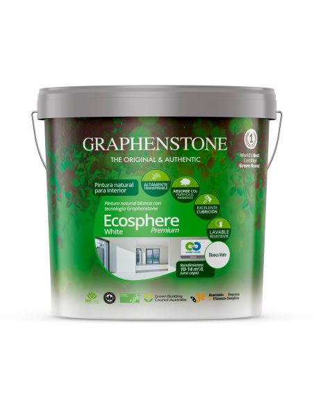 Pintura Interior a la Cal Ecológica Ecosphere Blanco 15 Lt