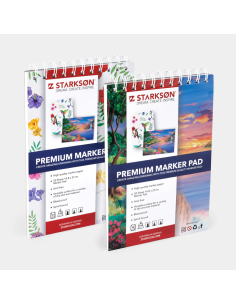 Set 2 Cuadernos para Rotuladores, Pintura y Lázpices  A5...