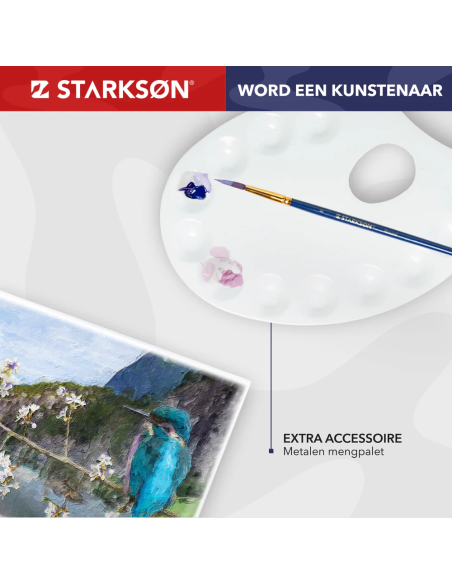 Estuche con 28 Pinceles y Brochas Starkson
