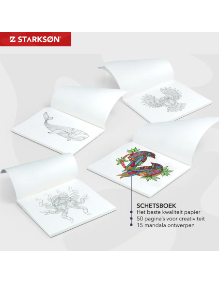 SET 76 Piezas con 72 Lápices de Colores y Accesorios Starkson