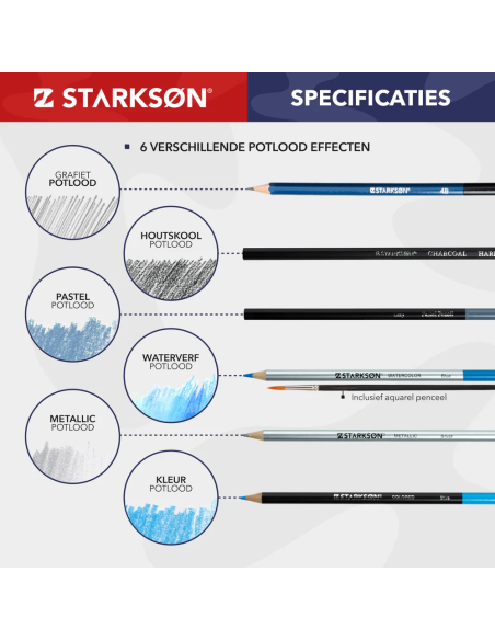 SET 74 Piezas Lápices Todo en Uno Dibujo Starkson