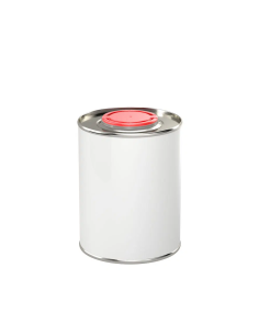 Envase Cilíndrico Metálico Esmaltado Blanco Exterior...