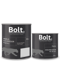 Kit Aparejo Hs Gris Claro 2K 4:1 Bolt + Catalizador 1,25 Lt