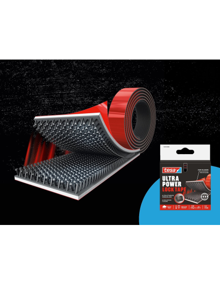 Tesa Cinta Doble Cara Velcro Ultra Power Lock Tape 25 mm x 1 mt
