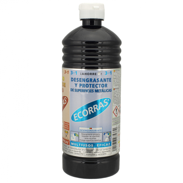 Ecorras 3 en 1 Disolvente - Desengrasante- Enciende fuegos Dispistol 750 Ml
