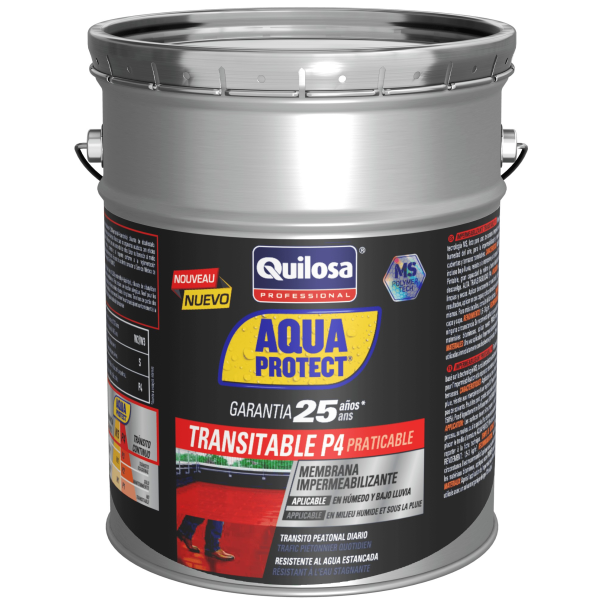 Silicona Liquida Aqua Protect P4 Transitable Ms Terracota 20 Kg