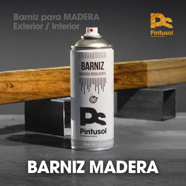 Spray Barniz Brillante Madera Pintusol 400 Ml