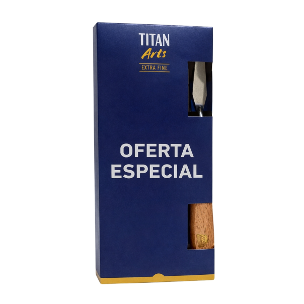 Oleo Extra Fino Titan Arts 200 Ml Blanco Titanio + Espátula
