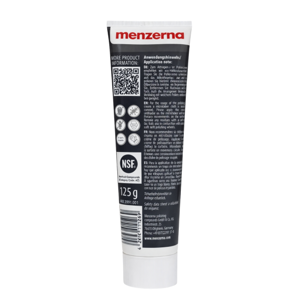 Menzerna Pulimento Crema Para Metales 125 Gr