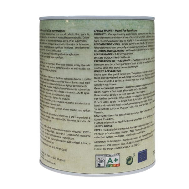 Chalk Paint Pintura  A La Tiza Blanco 250 Ml
