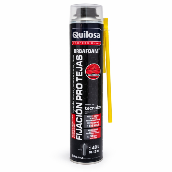 Caja 12 Uds. Espuma Tejas Manual Orbafoam Rojo Teja Quilosa 750 Ml