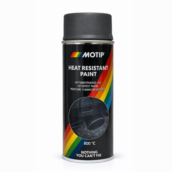 Spray Pintura Alta Temperatura 800 ºC Antracita Oscuro Motip 400 Ml