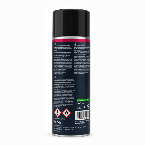 Spray Negro Satinado J-15 Besa 400 Ml
