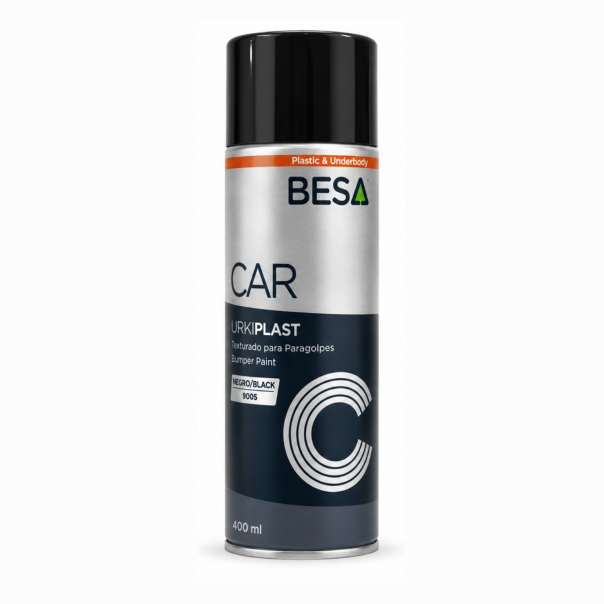 Spray Pintura Texturizada Para Plásticos Negro Urkiplast 400 Ml