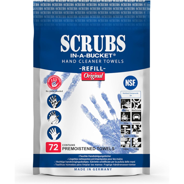 Recambio Toallitas de Limpieza Scrubs 72 Uds