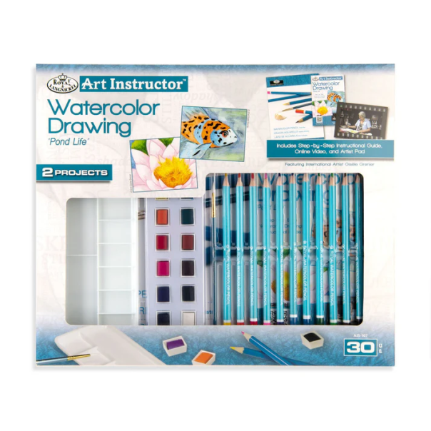 Set Acuarelas Dibujar Escenas de Estanques 30 Piezas Royal Langnickel