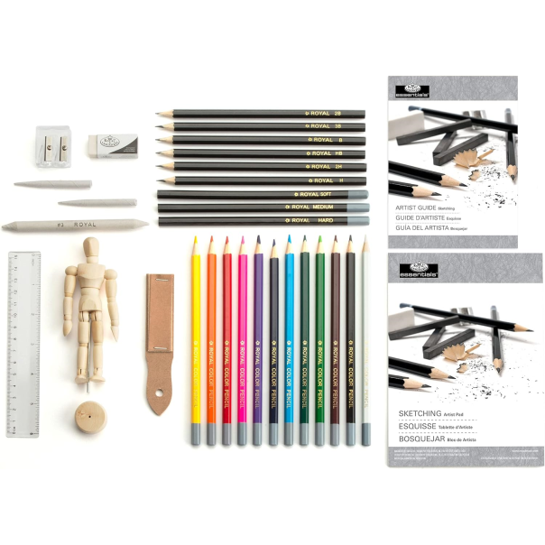 Set de Viaje de Arte para Bocetos y Dibujos 32 Piezas Royal Langnickel