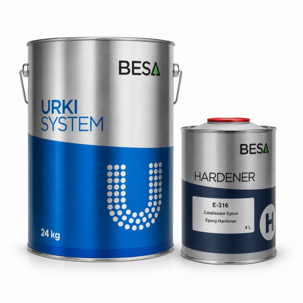 Pintura Epoxi Suelos 2 Comp. Besa-Pox Carta Ral 6:1 24 Kg + 4 Kg