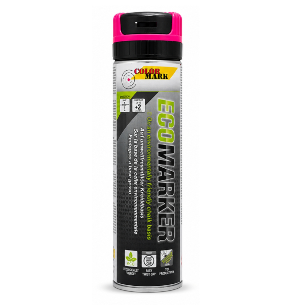 Spray Marcador Temporal Ecomarker Rosa Fluor 500 Ml