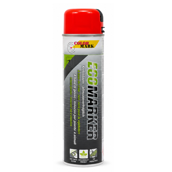 Spray Marcador Temporal Ecomarker Rojo Fluor 500 Ml