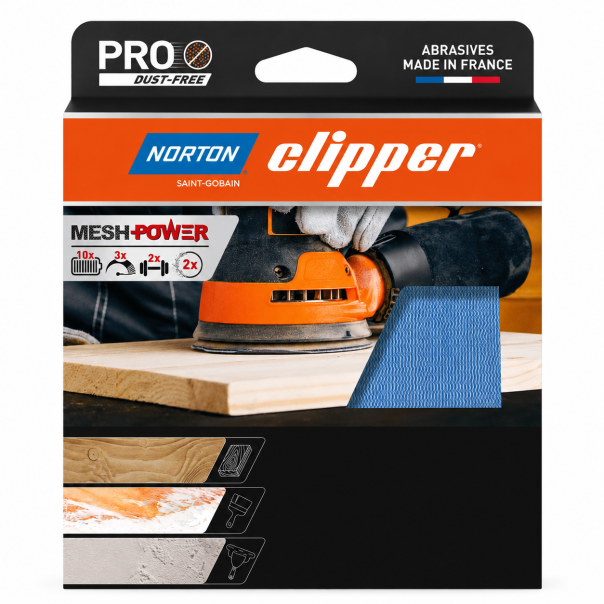 Pack 5 Discos Velcro 125 mm M920 Malla Norton P80