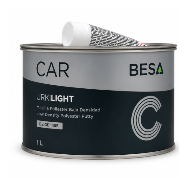 Masilla Poliéster Baja Densidad 2C Beige Urkilight 1 Lt