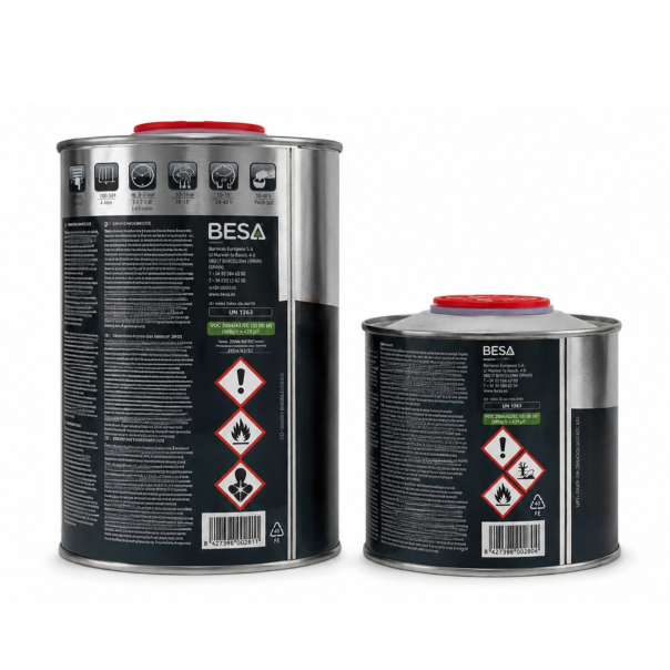 Kit Barniz Hs 2:1 Anti-Scratch 2K Besaglass + Catalizador E-224 1,5 Lt