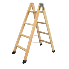 Escalera De Madera Abys 60 Tijera Profesional 3 Peldaños...