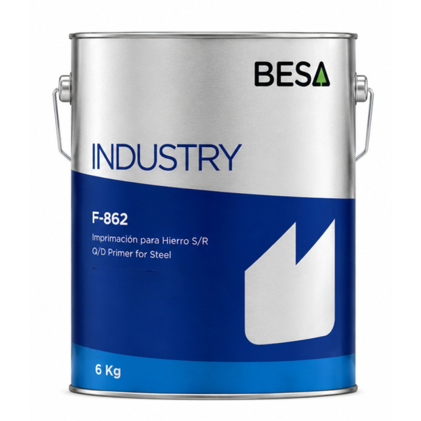 Imprimación Para Hierro Secado Rápido Gris Medio F-862 Besa 6 Kg